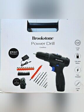 Brookstone Cordless Power Drill